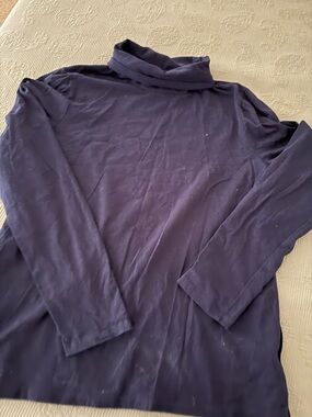 Talbots Black Turtleneck Long Sleeve Tee